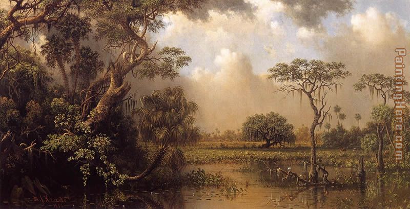 The Great Florida Marsh painting - Martin Johnson Heade The Great Florida Marsh art painting